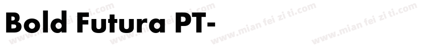 Bold Futura PT字体转换